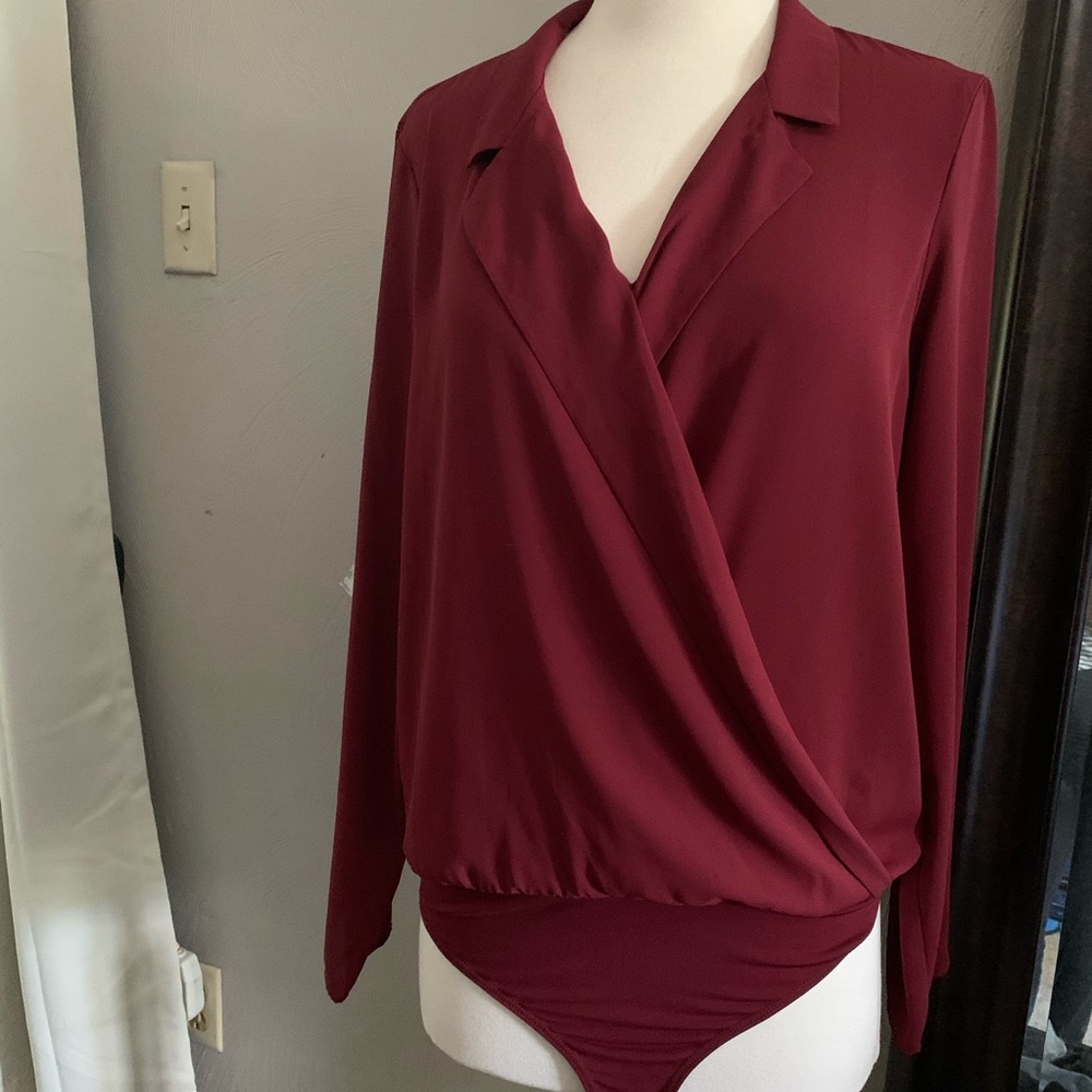 Express Wrap Bodysuit Top